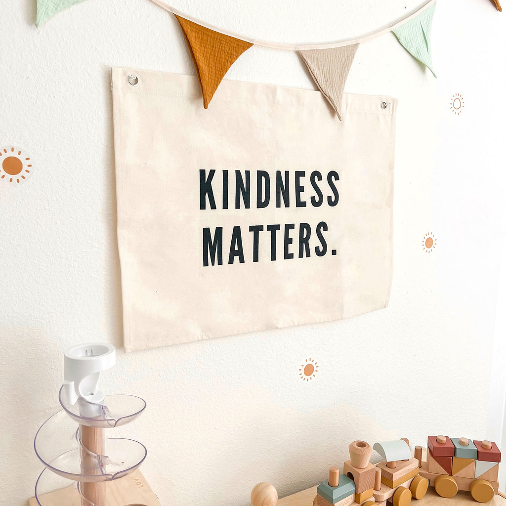 kindness matters banner kids playroom wall decor