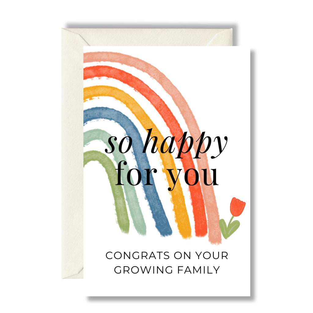 so happy for you congrats on your growing family greeting card