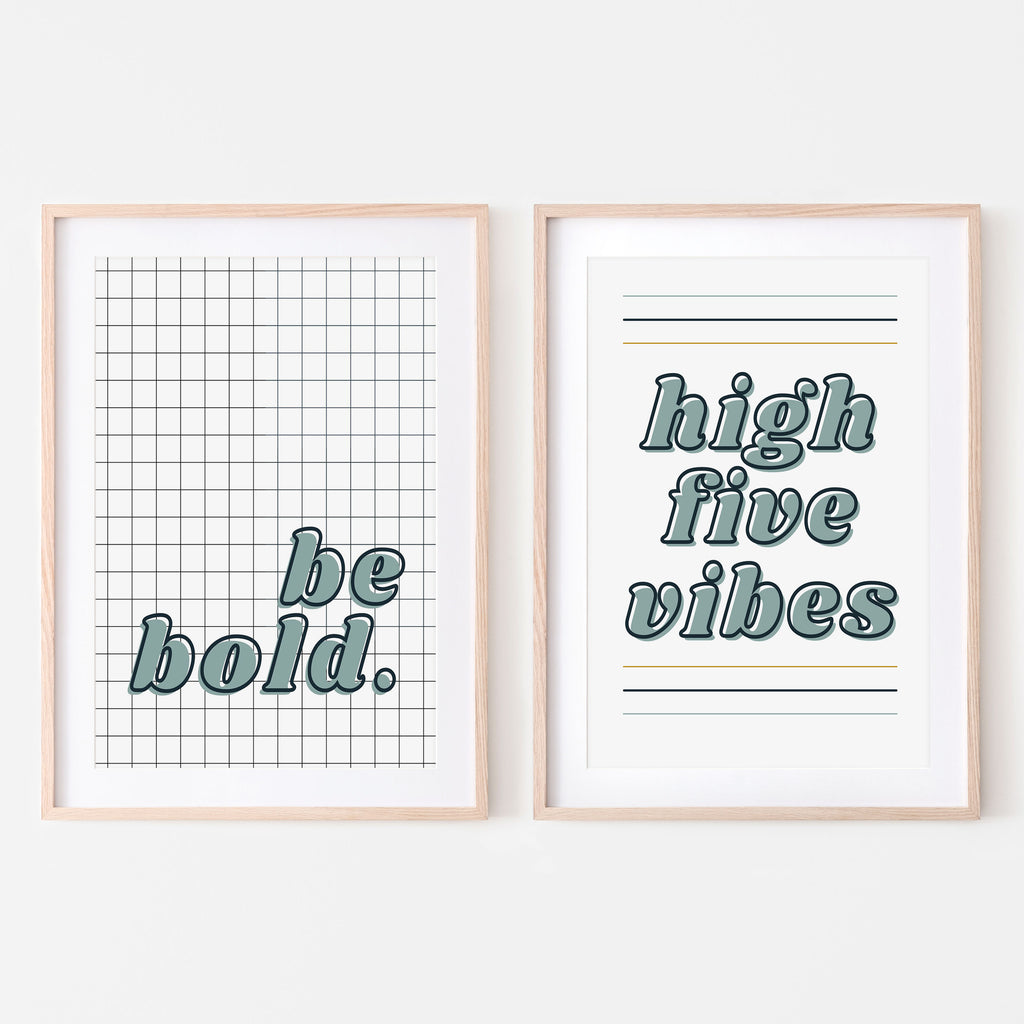 high five vibes and lines, green and blue art, high five vibes art, blue art work, nursery art, baby room art, blue and white, bedroom art, toddler room art, playroom prints, simple artwork, modern nursery prints, nursery decor, nursery art designs, cute art, playroom decor, playroom print, bedroom artwork, bedroom design. Gift ideas. Gift for boy mom. New mom gift.