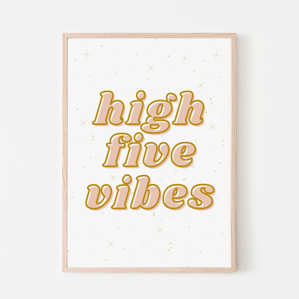 high five vibes art, pink art work, nursery art, baby room art, pink stars, pink and white, bedroom art, toddler room art, playroom prints, simple artwork, modern nursery prints, nursery decor, nursery art designs, cute art, playroom decor, playroom print, bedroom artwork, bedroom design. Gift idea. Great gift for new moms. Gift for the holidays. 